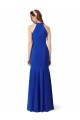 Sleeveless V-Neck Stretch Crepe Royal Blue Long Formal Evening Gown / Prom Dress / Bridesmaid Dress Adelaide