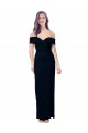 Sleeveless Sweetheart Stretch Crepe Black Long Formal Dress / Bridesmaid Dress Adelaide