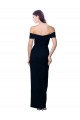Sleeveless Sweetheart Stretch Crepe Black Long Formal Dress / Bridesmaid Dress Adelaide