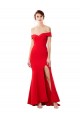 Sleeveless High Neck Stretch Crepe Red Long Formal Evening Dress / Prom Dress / Bridesmaid Dress Adelaide