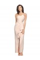 Sleeveless Strapless Stretch Crepe Nude Long Semi Formal Evening Dress / Prom Dress / Bridesmaid Dress Adelaide