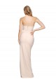 Sleeveless Strapless Stretch Crepe Nude Long Formal Evening Gown / Prom Dress / Bridesmaid Dress Adelaide