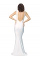 Sleeveless High Neck Stretch Crepe Ivory Long Formal Evening Gown / Prom Dress / Bridesmaid Dress Adelaide