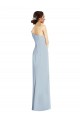 Sleeveless Off the Shoulder Stretch Crepe Light Sky Blue Long Formal Evening Gown / Prom Dress / Bridesmaid Dress Adelaide