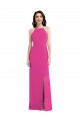 Sleeveless High Neck Stretch Crepe Fuchsia Long Formal Evening Gown / Prom Dress / Bridesmaid Dress Adelaide