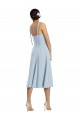 Sleeveless Sweetheart Stretch Crepe Light Sky Blue Midi Length Evening Gown / Prom Dress / Bridesmaid Dress Adelaide
