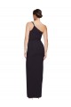Sleeveless Strapless Stretch Crepe Black Long Formal Evening Gown / Prom Dress / Bridesmaid Dress Adelaide