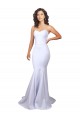 Sleeveless High Neck Stretch Crepe White Long Beach Wedding Dresses Adelaide