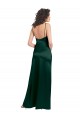 Sleeveless Scoop Neck Stretch Satin Hunter Long Formal Evening Gown / Prom Dress / Bridesmaid Dress Adelaide