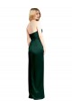 Sleeveless Strapless Stretch Satin Hunter Long Formal Evening Gown / Prom Dress / Bridesmaid Dress Adelaide