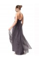 Cap Sleeves Sweetheart Tulle Vintage Rose Long Bridesmaid Dress Adelaide