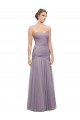 Sleeveless Sweetheart Tulle Heather Long Bridesmaid Dress Adelaide