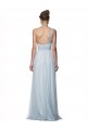 Sleeveless One Shoulder Tulle Mist Long Bridesmaid Dress Adelaide