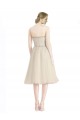 Sleeveless Strapless Tulle Cocktail Length Bridesmaid Dress Adelaide