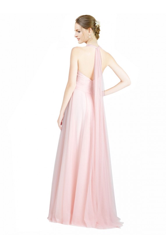 Sleeveless Sweetheart Tulle Mint Green Long Bridesmaid Dress Adelaide