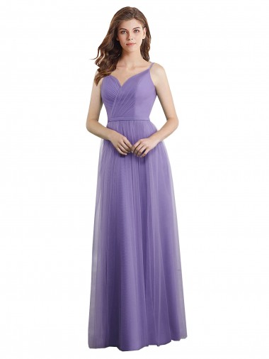 Sleeveless Sweetheart Tulle Long Formal Dress / Bridesmaid Dress Adelaide