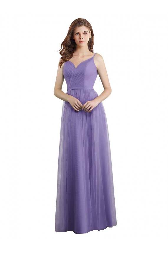 Sleeveless Sweetheart Tulle Long Formal Dress / Bridesmaid Dress Adelaide
