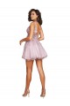 Sleeveless V-Neck Tulle Short Bridesmaid Dress Adelaide